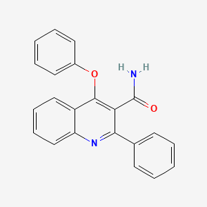 molecular formula C22H16N2O2 B12920437 4-Phenoxy-2-phenylquinoline-3-carboxamide CAS No. 65031-26-7