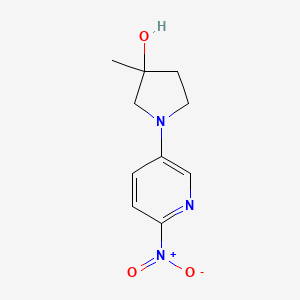 3-Methyl-1-(6-nitropyridin-3-yl)pyrrolidin-3-ol