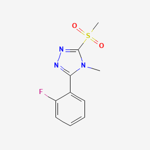 3-(2-Fluorophenyl)-4-methyl-5-(methylsulfonyl)-4H-1,2,4-triazole