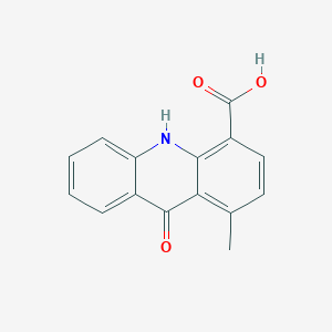 molecular formula C15H11NO3 B12920547 1-Methyl-9-oxo-9,10-dihydroacridine-4-carboxylic acid CAS No. 86611-41-8