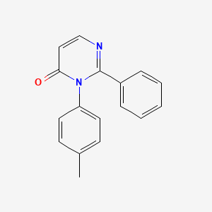 4(3H)-Pyrimidinone, 3-(4-methylphenyl)-2-phenyl-