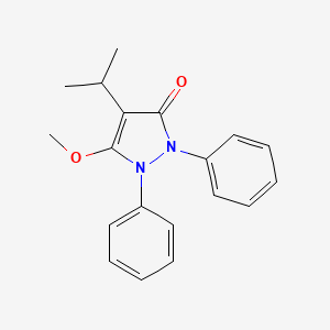 3-Pyrazolin-5-one, 1,2-diphenyl-4-isopropyl-3-methoxy-