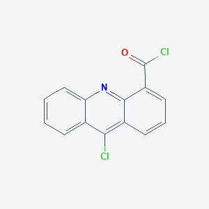 molecular formula C14H7Cl2NO B12920567 9-Chloroacridine-4-carbonyl chloride CAS No. 89459-22-3