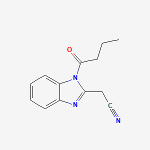 (1-Butanoyl-1H-benzimidazol-2-yl)acetonitrile