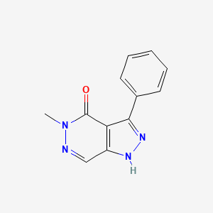 5-Methyl-3-phenyl-1,5-dihydro-4H-pyrazolo[3,4-d]pyridazin-4-one