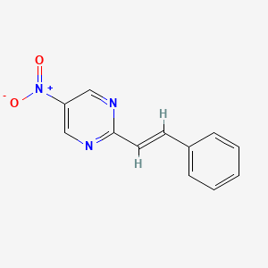 Pyrimidine, 5-nitro-2-styryl-