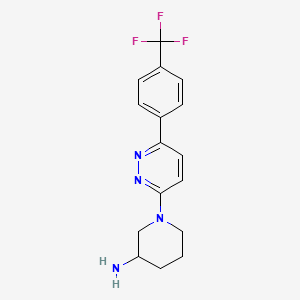 1-(6-(4-(Trifluoromethyl)phenyl)pyridazin-3-yl)piperidin-3-amine