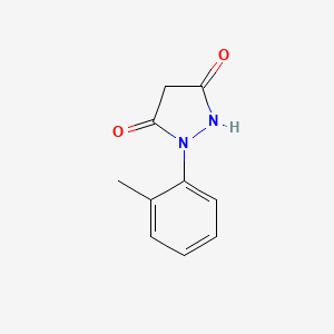 molecular formula C10H10N2O2 B12920653 1-(2-Methylphenyl)pyrazolidine-3,5-dione CAS No. 820238-67-3