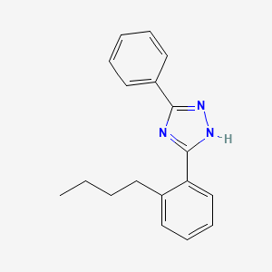 molecular formula C18H19N3 B12920666 3-(o-Butylphenyl)-5-phenyl-s-triazole CAS No. 85303-88-4