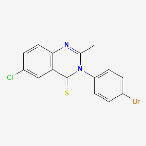 3-(4-Bromophenyl)-6-chloro-2-methylquinazoline-4(3H)-thione