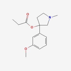 3-(3-Methoxyphenyl)-1-methylpyrrolidin-3-yl propanoate