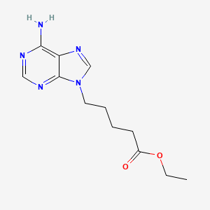 9H-Purine-9-pentanoic acid, 6-amino-, ethyl ester