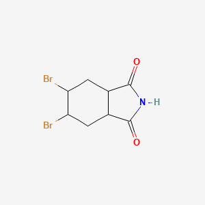 molecular formula C8H9Br2NO2 B12920734 5,6-Dibromohexahydro-1h-isoindole-1,3(2h)-dione CAS No. 59615-06-4