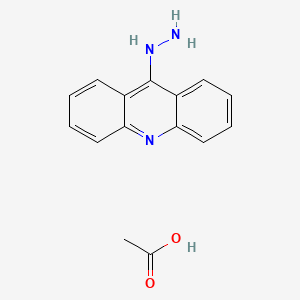 molecular formula C15H15N3O2 B12920746 9-Hydrazinylacridine acetate CAS No. 51274-78-3