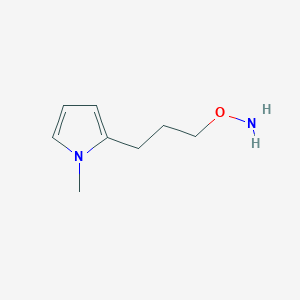 molecular formula C8H14N2O B12920752 O-(3-(1-Methyl-1H-pyrrol-2-yl)propyl)hydroxylamine CAS No. 138718-08-8