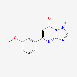 molecular formula C12H10N4O2 B12920761 5-(3-Methoxyphenyl)-[1,2,4]triazolo[1,5-A]pyrimidin-7-OL CAS No. 878994-03-7