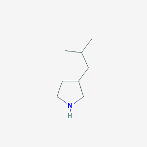 molecular formula C8H17N B1292077 3-Isobutylpyrrolidine CAS No. 959238-03-0