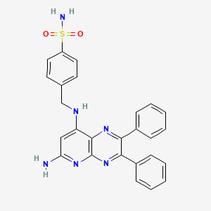 4-{[(6-Amino-2,3-diphenylpyrido[2,3-b]pyrazin-8-yl)amino]methyl}benzenesulfonamide