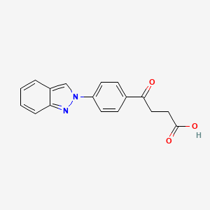 molecular formula C17H14N2O3 B12920787 4-(2H-Indazol-2-yl)-gamma-oxobenzenebutanoic acid CAS No. 81265-59-0