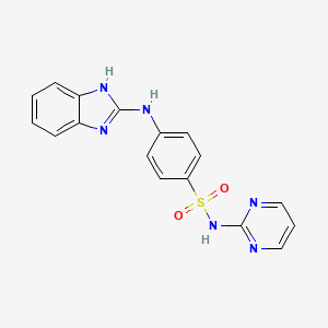 4-[(1H-Benzimidazol-2-yl)amino]-N-(pyrimidin-2-yl)benzene-1-sulfonamide