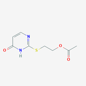 2-[(6-oxo-1H-pyrimidin-2-yl)sulfanyl]ethyl acetate