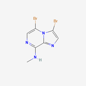 3,5-Dibromo-N-methylimidazo[1,2-a]pyrazin-8-amine