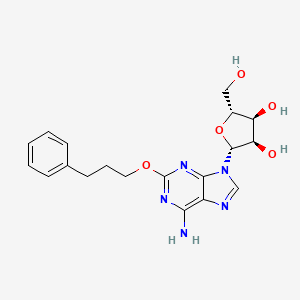 molecular formula C19H23N5O5 B12920837 2-Phenylpropoxyadenosine 