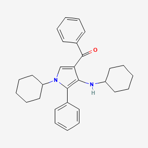 [1-Cyclohexyl-4-(cyclohexylamino)-5-phenyl-1h-pyrrol-3-yl](phenyl)methanone