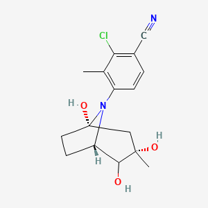 2-Chloro-3-methyl-4-((1S,3S,5S)-1,3,4-trihydroxy-3-methyl-8-azabicyclo[3.2.1]octan-8-yl)benzonitrile