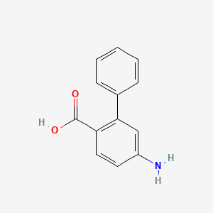 molecular formula C13H11NO2 B1292087 5-Amino-biphenyl-2-carboxylic acid CAS No. 754166-77-3