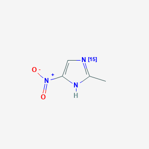 molecular formula C4H5N3O2 B12920872 2-Methyl-4-nitro-1H-Imidazole-1-15N 