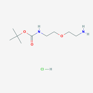molecular formula C9H21ClN2O3 B1292088 N-Boc-2-(2-amino-ethoxy)-ethylamine hydrochloride CAS No. 165391-09-3