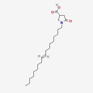 molecular formula C23H41NO3 B12920880 1-(Octadec-9-enyl)-5-oxopyrrolidine-3-carboxylic acid CAS No. 47555-10-2