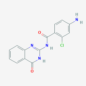 4-Amino-2-chloro-N-(4-oxo-1,4-dihydroquinazolin-2-yl)benzamide