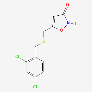 5-({[(2,4-Dichlorophenyl)methyl]sulfanyl}methyl)-1,2-oxazol-3(2H)-one