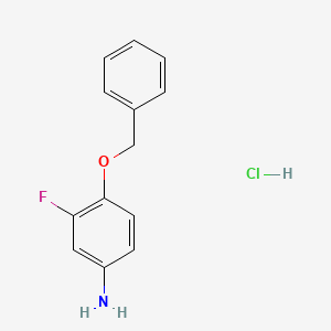 molecular formula C13H13ClFNO B1292097 4-(Benzyloxy)-3-fluoroaniline hydrochloride CAS No. 76243-25-9