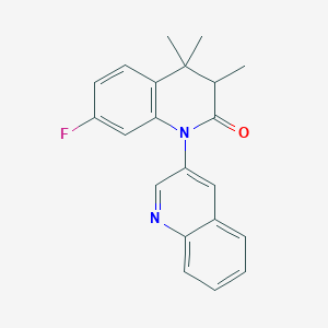 7-Fluoro-3,4,4-trimethyl-3,4-dihydro-2H-[1,3'-biquinolin]-2-one