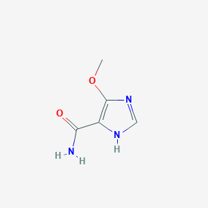 molecular formula C5H7N3O2 B12920978 5-Methoxy-1H-imidazole-4-carboxamide CAS No. 66054-02-2