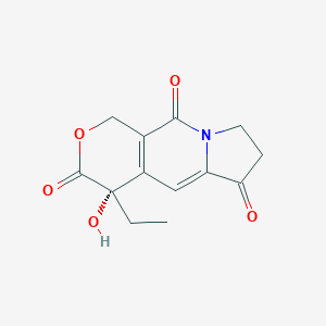 molecular formula C13H13NO5 B129210 (S)-4-乙基-4-羟基-7,8-二氢-1H-吡喃[3,4-F]吲哚并二氮杂酮-3,6,10(4H)-三酮 CAS No. 110351-94-5