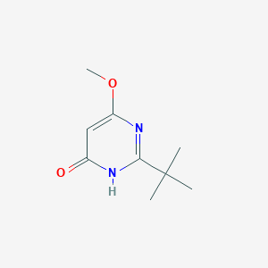 molecular formula C9H14N2O2 B12921018 2-tert-Butyl-6-methoxypyrimidin-4(3H)-one CAS No. 117291-75-5