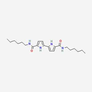 [2,2'-Bi-1H-pyrrole]-5,5'-dicarboxamide, N,N'-dihexyl-