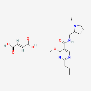 N-((1-Ethylpyrrolidin-2-yl)methyl)-4-methoxy-2-propylpyrimidine-5-carboxamide fumarate