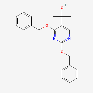 2-(2,4-Bis(benzyloxy)pyrimidin-5-yl)propan-2-ol