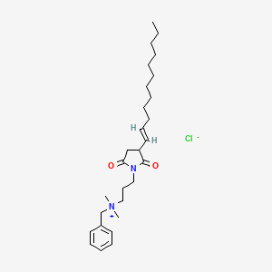 N-Benzyl-3-(3-(dodec-1-en-1-yl)-2,5-dioxopyrrolidin-1-yl)-N,N-dimethylpropan-1-aminium chloride