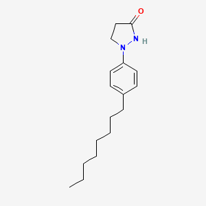 1-(4-Octylphenyl)pyrazolidin-3-one