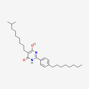 6-Hydroxy-5-(8-methylnonyl)-2-(4-octylphenyl)pyrimidin-4(3H)-one