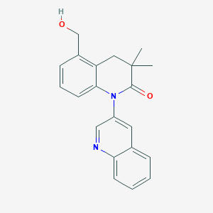 5-(Hydroxymethyl)-3,3-dimethyl-3,4-dihydro-2H-[1,3'-biquinolin]-2-one