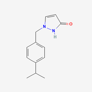 1-{[4-(Propan-2-yl)phenyl]methyl}-1,2-dihydro-3H-pyrazol-3-one