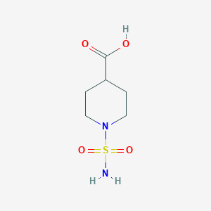 molecular formula C6H12N2O4S B1292112 1-Sulfamoylpiperidine-4-carboxylic acid CAS No. 1000932-67-1