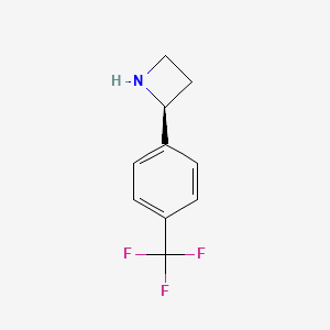 molecular formula C10H10F3N B12921124 (S)-2-(4-(Trifluoromethyl)phenyl)azetidine 